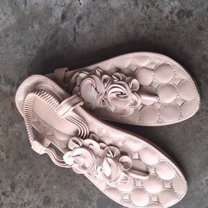 Floral Beigey pink Sandals